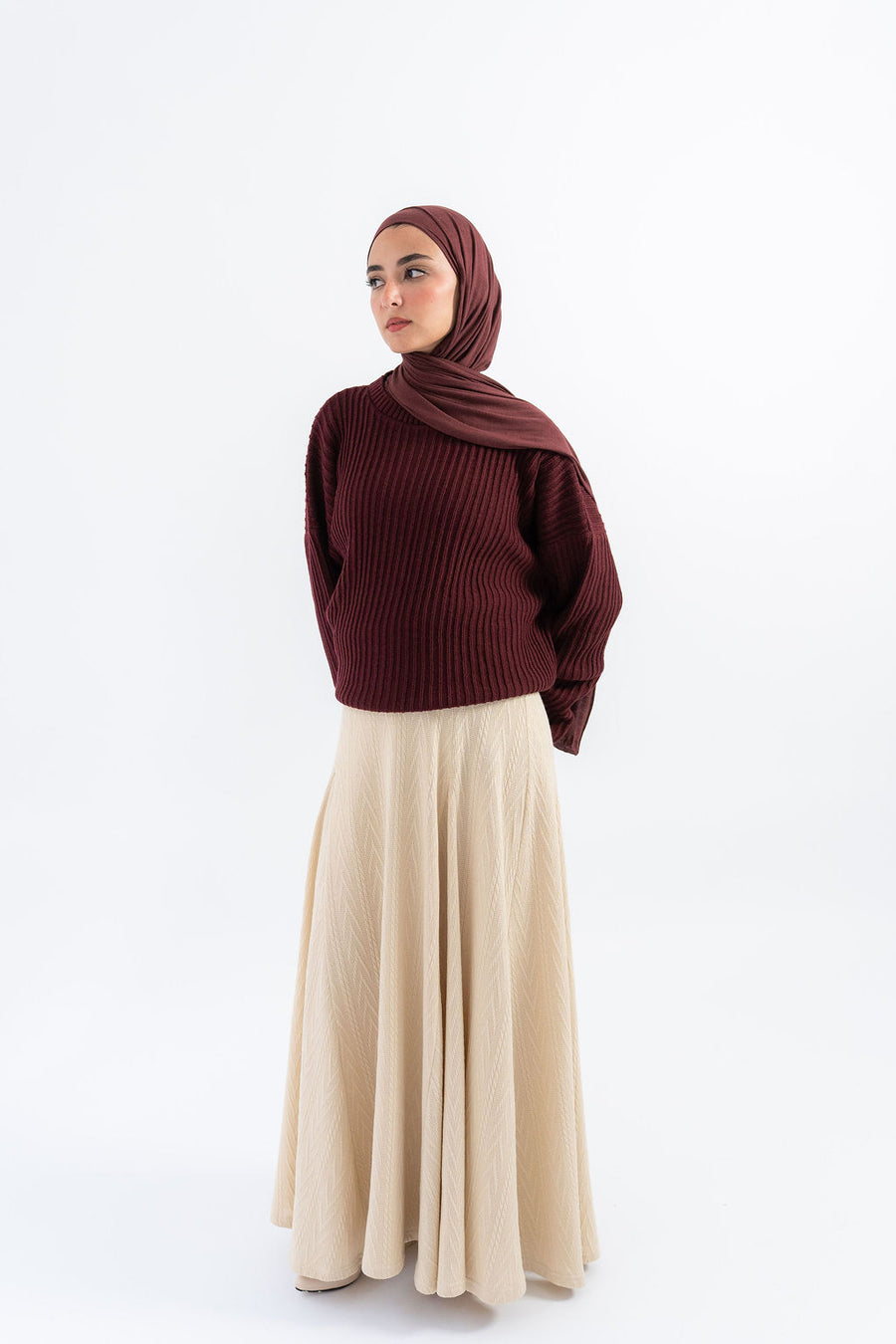 Beige Devon Skirt