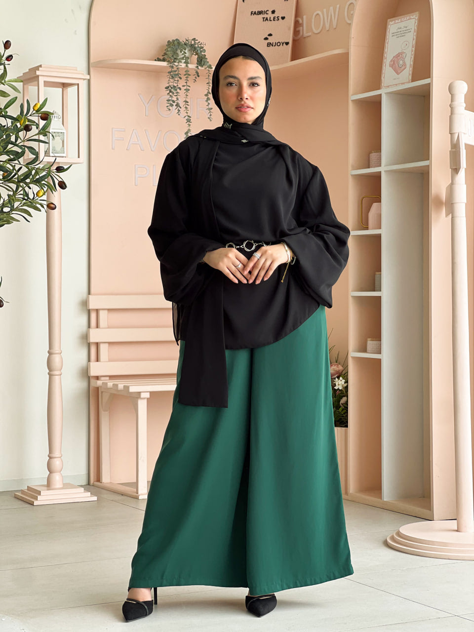 Black Louvre Blouse