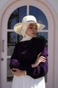 Eggplant Solana Blouse