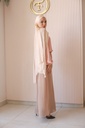 Tan Aura Chiffon Pants 