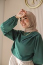 Dark green Solana Blouse