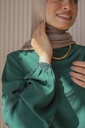 Dark green Solana Blouse