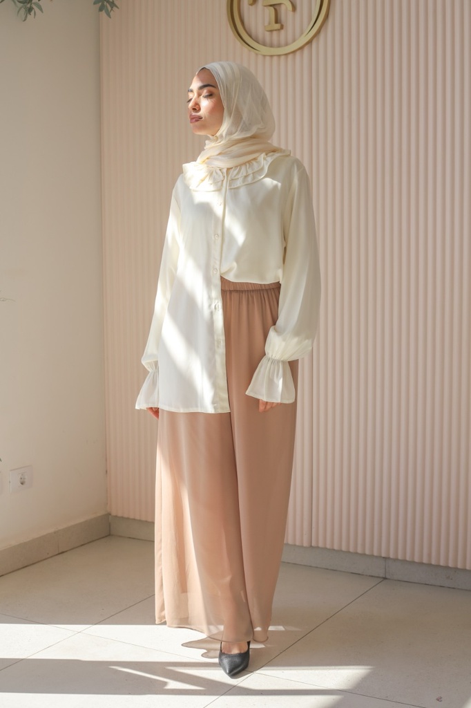 Crème Juliet Blouse