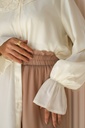 Tan Aura Chiffon Pants 