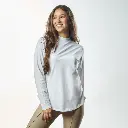 Double Layer Short Fit Long Sleeves Basic T-Shirt-White