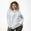 Double Layer Short Fit Long Sleeves Basic T-Shirt-White
