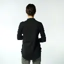 Double Layer Short Fit Long Sleeves Basic T-Shirt-Black