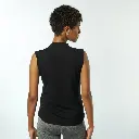 Double Layer Sleeveless Undershirt-Black