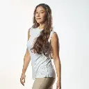 Single Layer Sleeveless Undershirt-White
