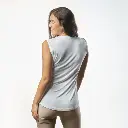 Single Layer Sleeveless Undershirt-White