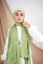 Pastel Green Daisy Veil