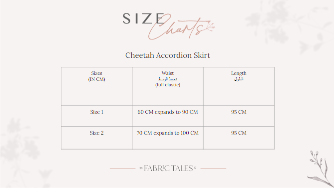 Cheetah Accordion Skirt