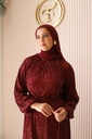 Maroon Bling Bling Dress