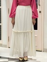 Offwhite Ruched Skirt