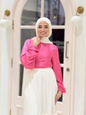 Offwhite Ruched Skirt