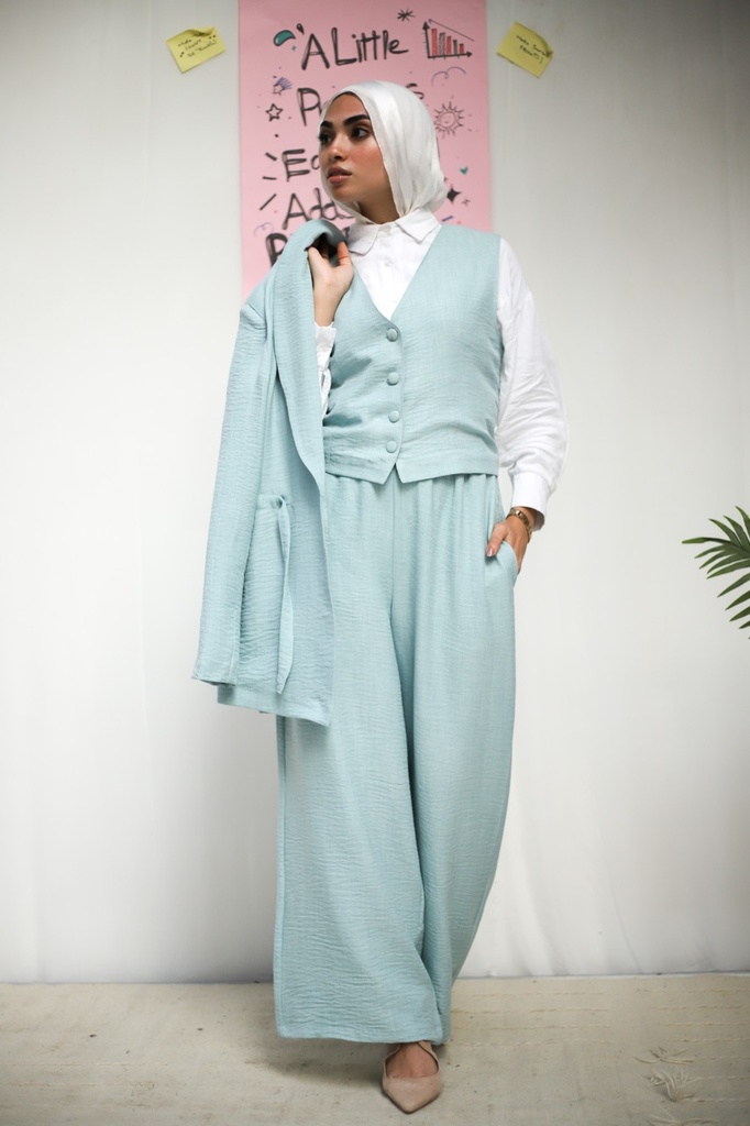 Mint Banker Vest