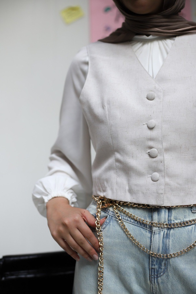 Greyish Banker Vest