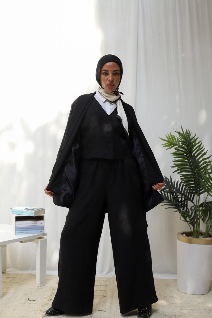Black Banker Vest