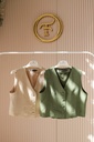 Beige Banker Vest