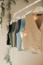 Beige Banker Vest