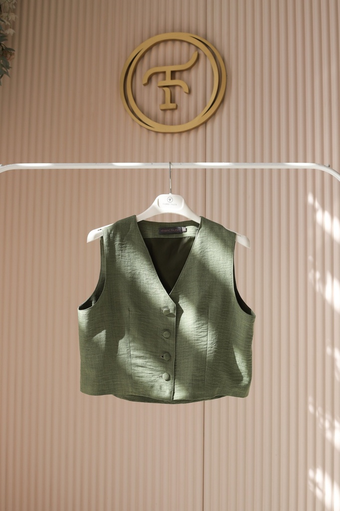 Olive Banker Vest