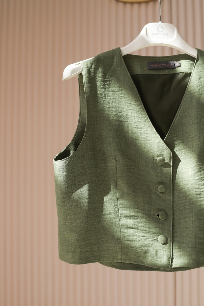 Olive Banker Vest