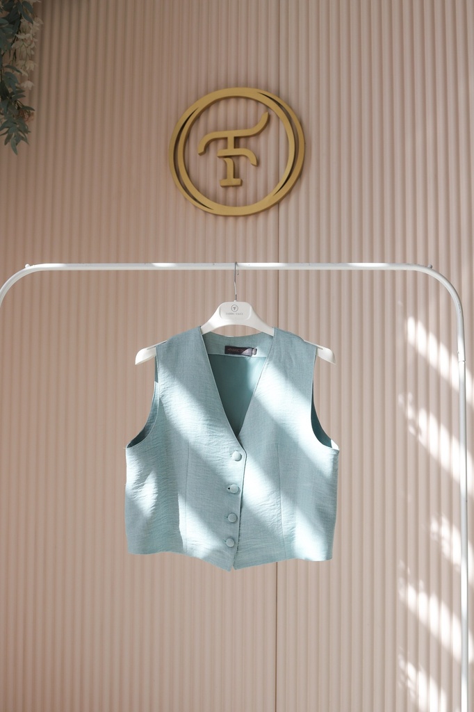 Mint Banker Vest