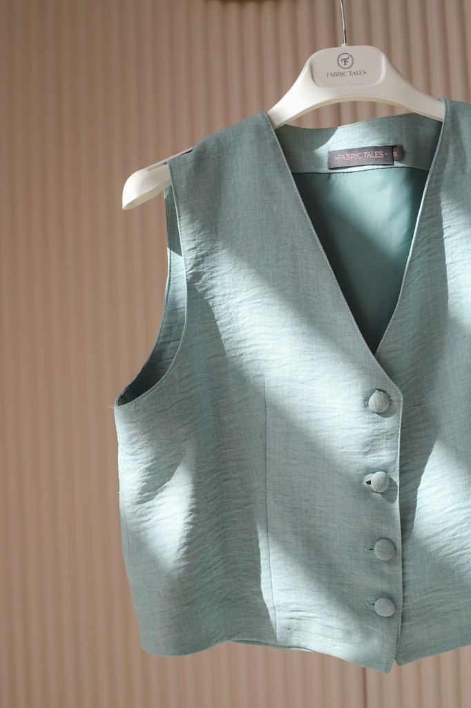 Mint Banker Vest