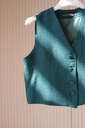 Teal Banker Vest 