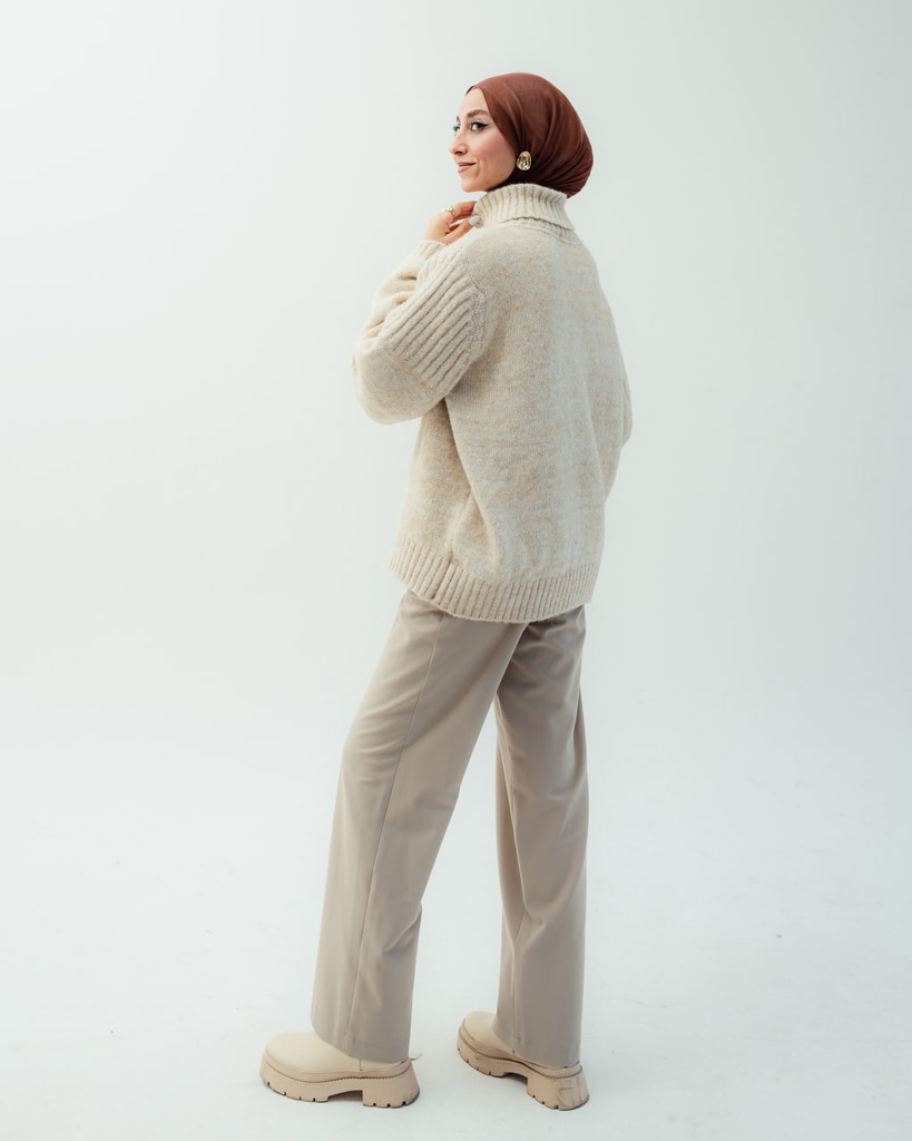 Beige Anorak Pants