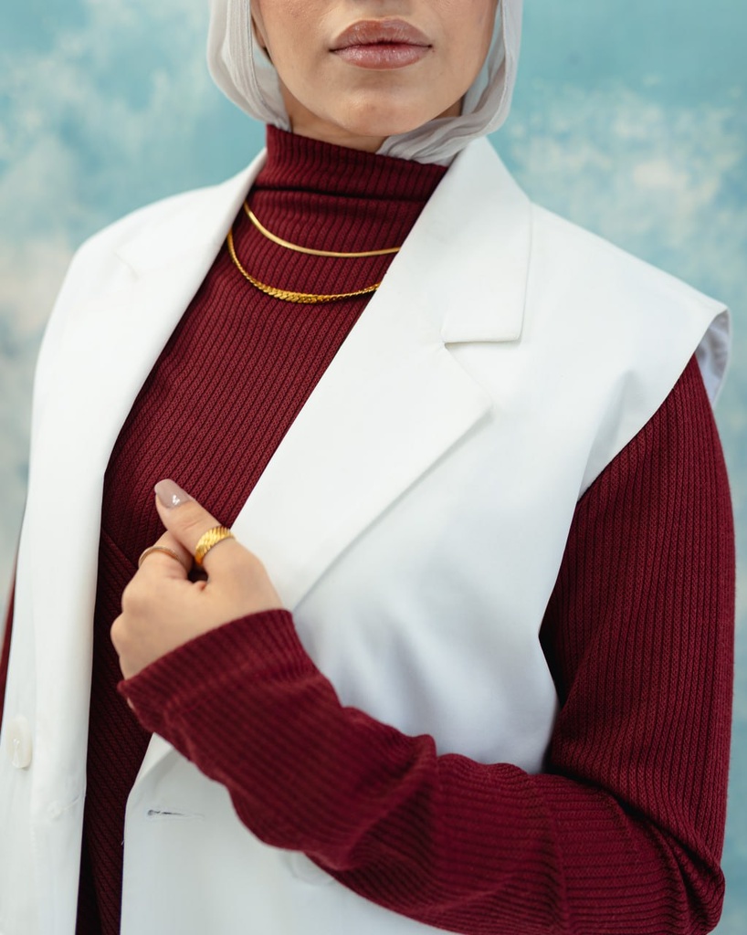 Oxblood Raya Blouse