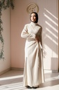 Beige Sadeel Dress