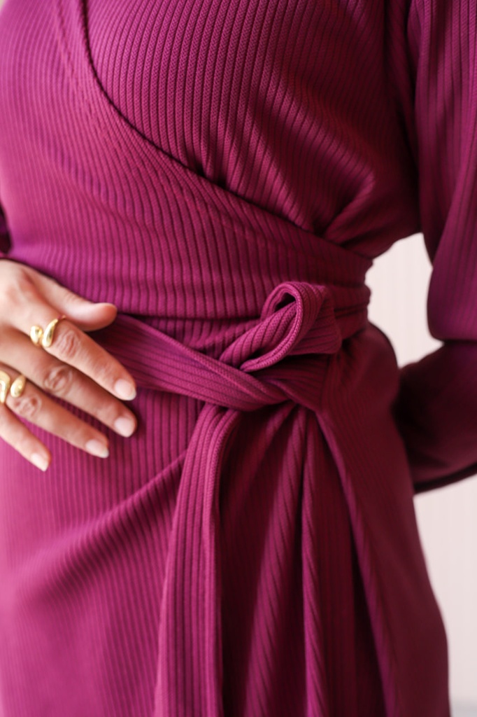 Burgundy Sadeel Dress