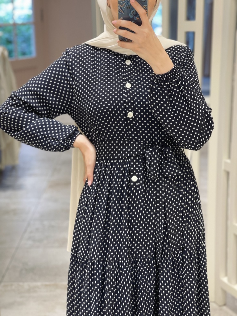 Blue Polka Dress
