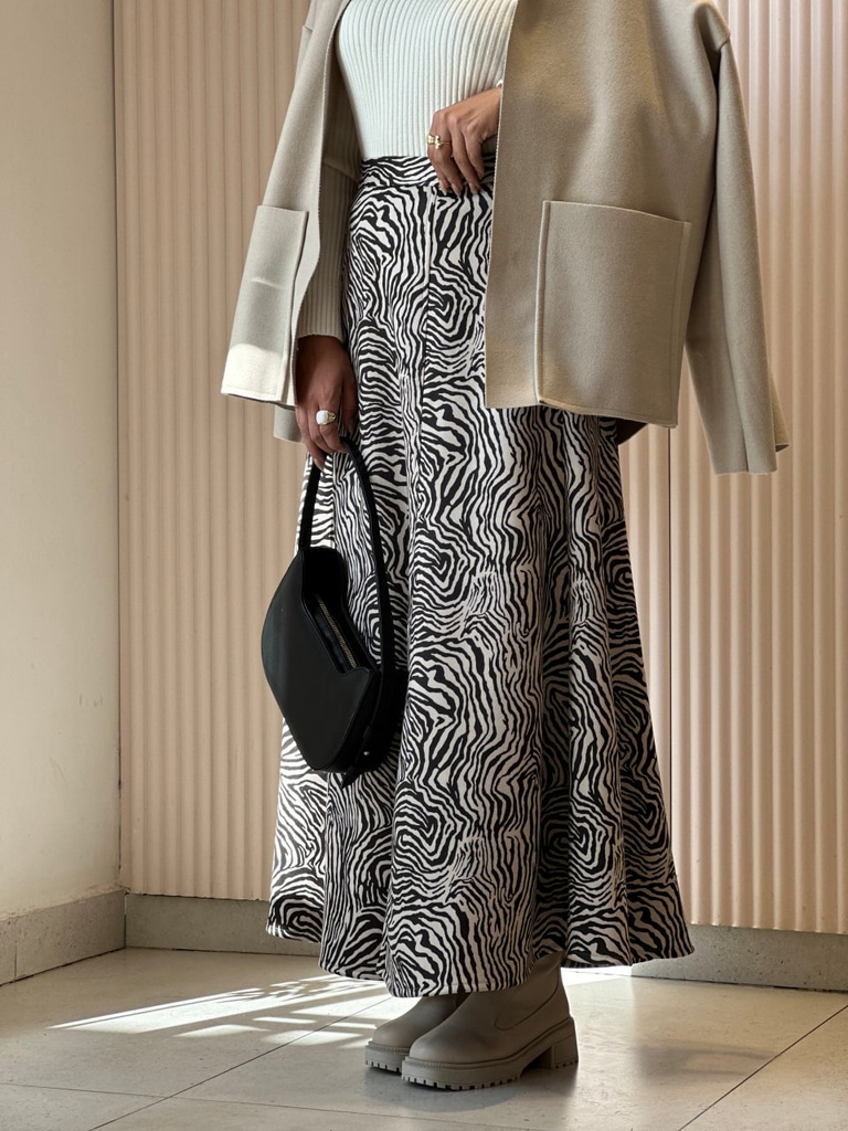 Zebra Frost Skirt