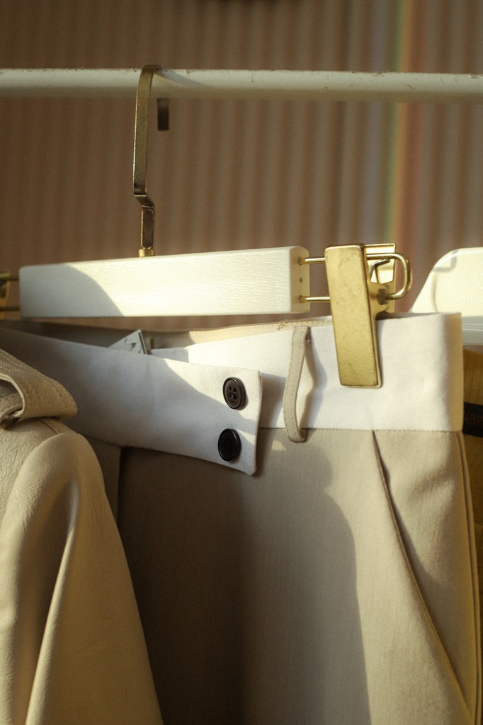 Beige Anorak Pants