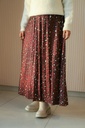 Oxblood Cheetah Skirt