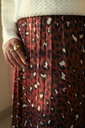 Oxblood Cheetah Skirt
