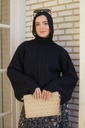 Black Cozy Puff 