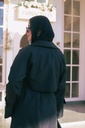 Black Vague Girl Coat