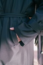 Black Vague Girl Coat