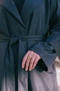 Black Vague Girl Coat