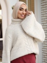 Beige Cozy Puff