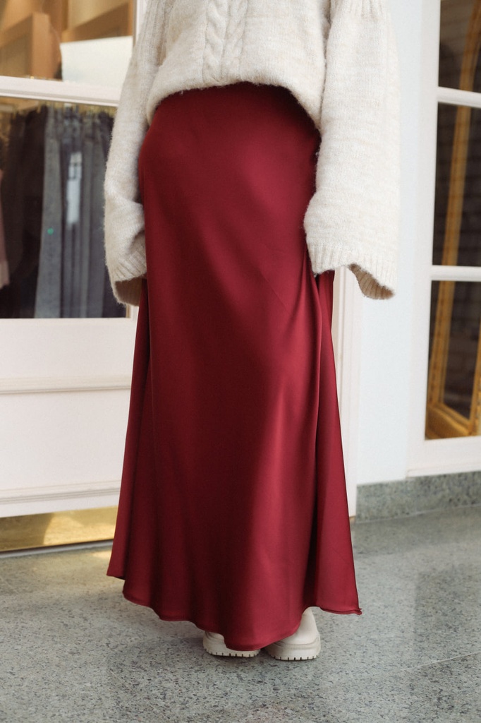 Maroon Viona Skirt
