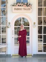 Oxblood Sadeel Dress 