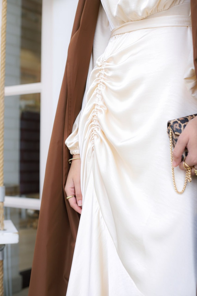 Crème Mural Dress