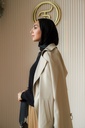 Beige Vague Girl Coat