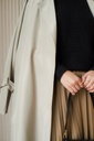 Beige Vague Girl Coat