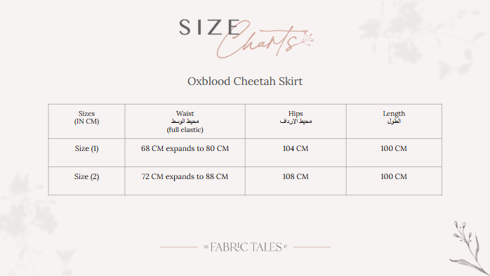 Oxblood Cheetah Skirt
