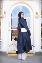 Navy Vague Girl Coat